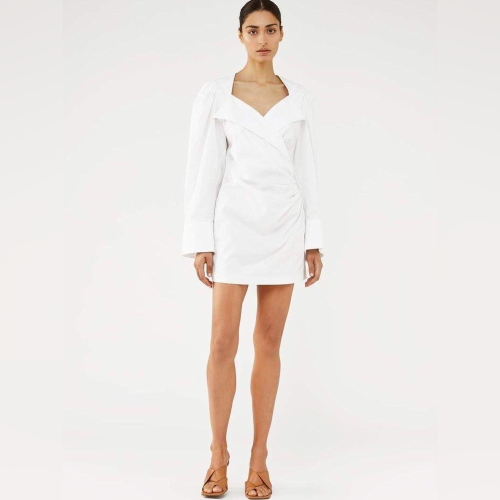 NEW CAMILLA & MARC ALISO MINI WRAP DRESS WHITE